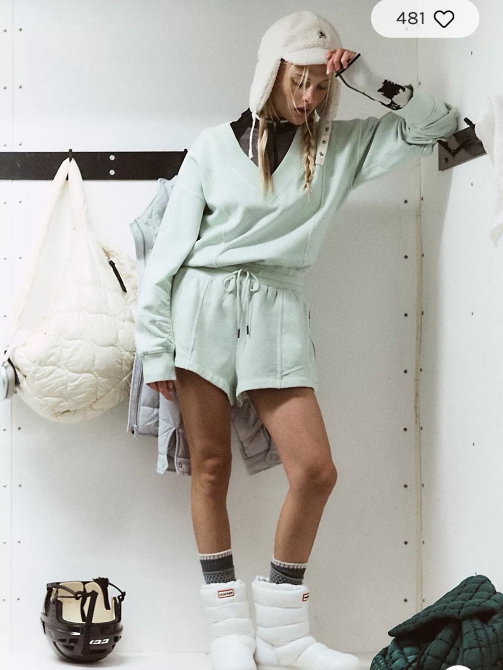 NWT FP Movement Intercept Romper Size XL in Mint Green